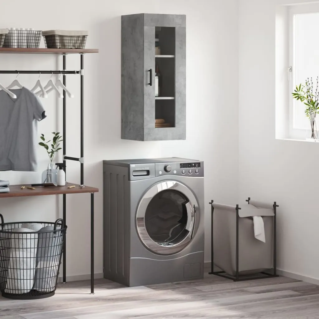 Armadio a Parete vidaXL Grigio Cemento 34,5x90 cm | Eleganza Materica