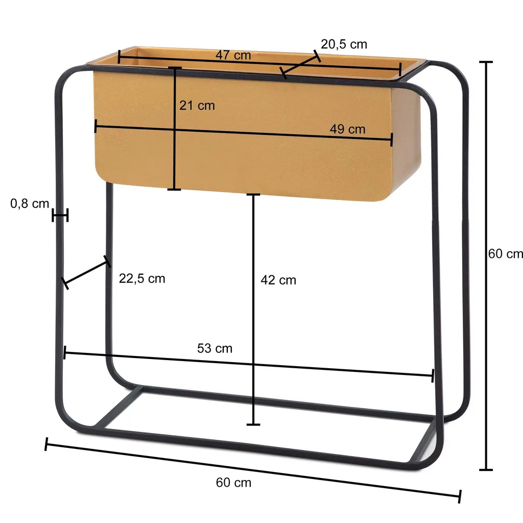 Pot de fleurs Rootz 60cm : solution design pour plantes d'intérieur - 4