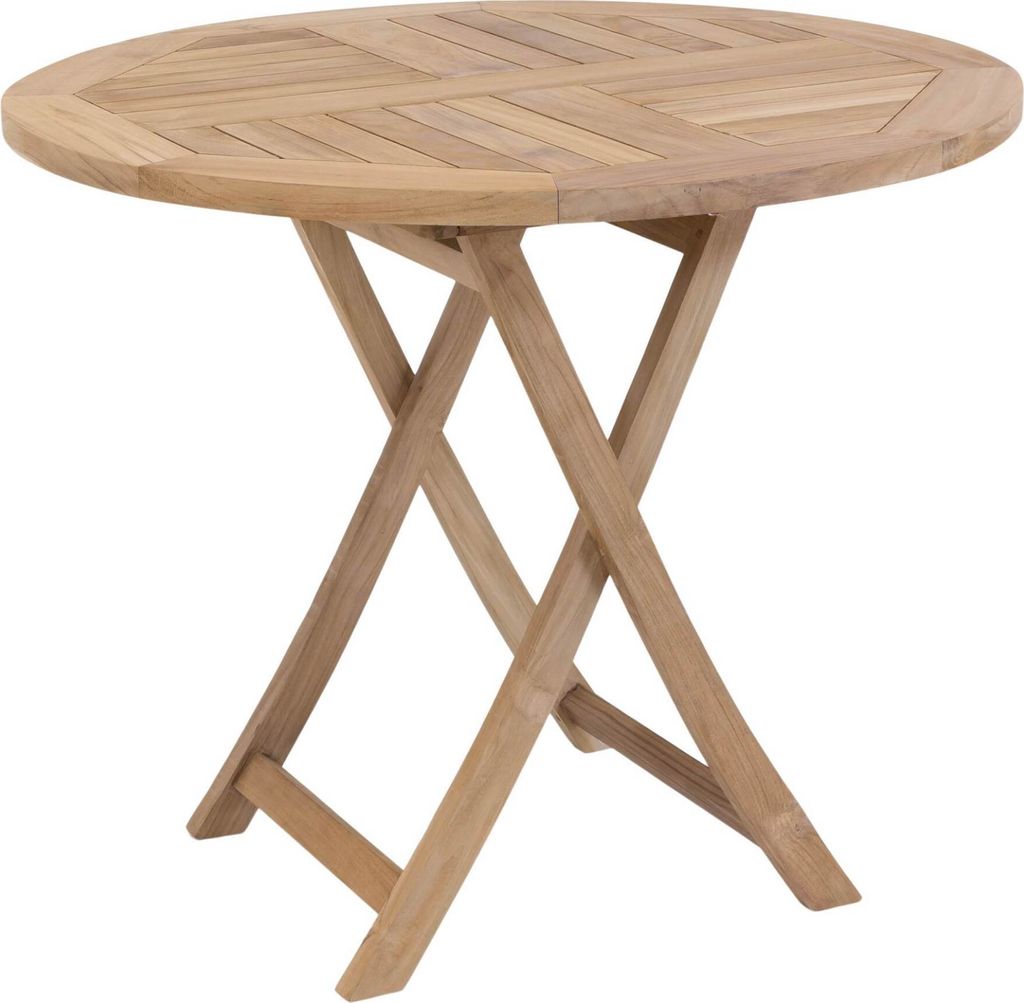 Gartentisch Klapptisch Paris in premium Teak rund D 90