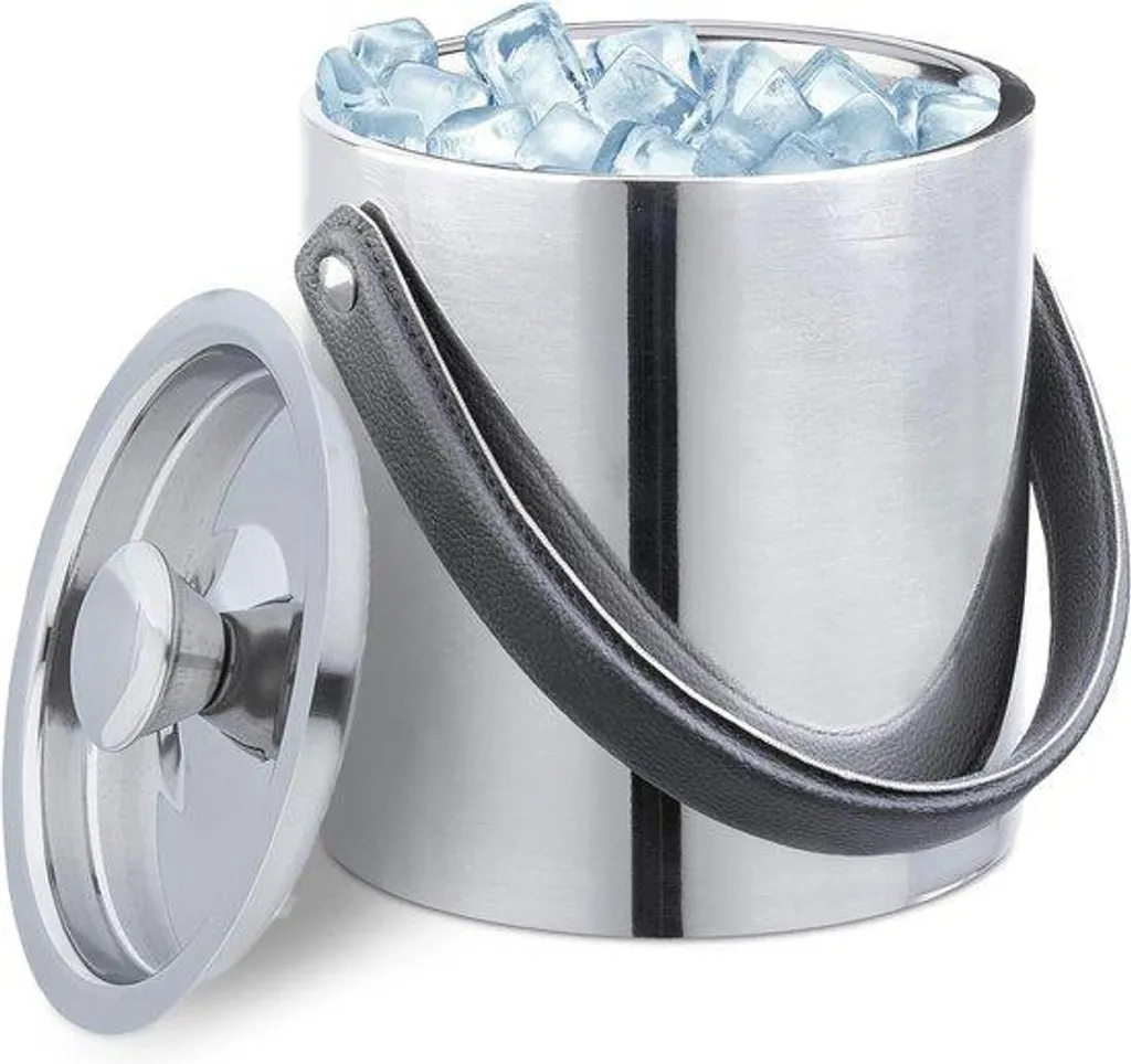 Seau igloo isotherme 15L à double paroi thermique et couvercle métal