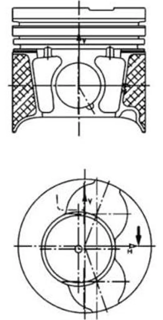Piston de Remplacement 40469600 pour Réparation Moteur Fiesta et C3