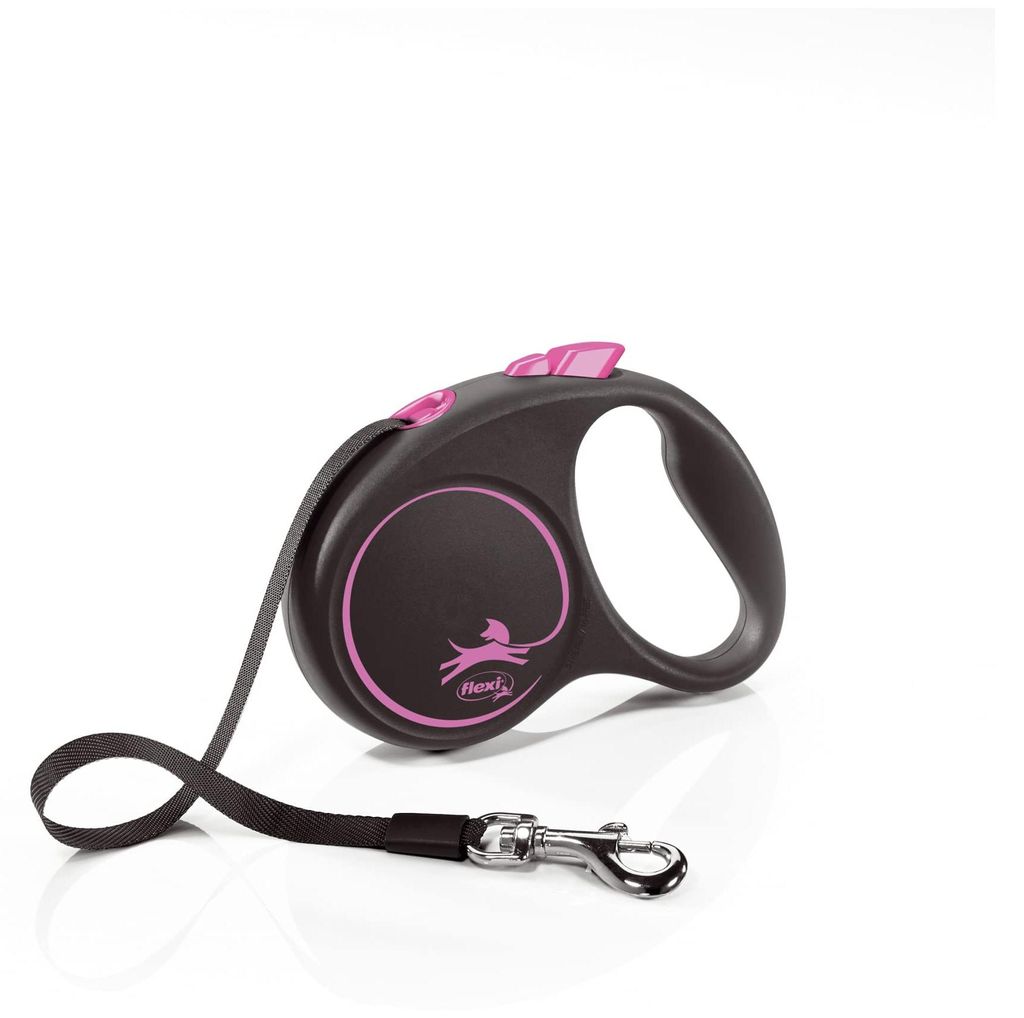 flexi BLACK DESIGN Gurt 5 m pink Zdjęcie produktu 