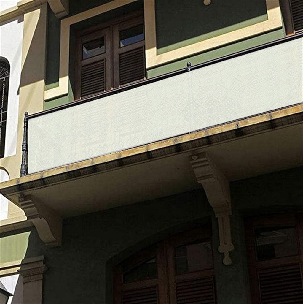 Outdoor UV-Schutz Sonnenschutznetz – Schattenspendendes Sonnensegel für Auto Garten Terrasse Balkon, Farbe: Weiß, Größe: 80x250cm