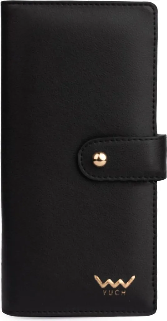 Grand Portefeuille Tout-en-un Noir Jenie par Vuch - Compagnon Femme Chic