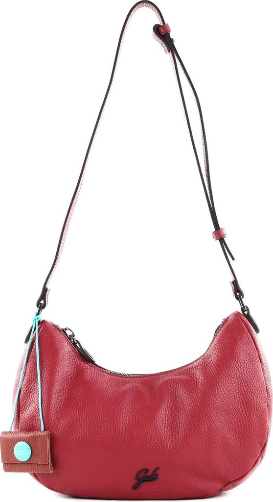 Gabs Leder Schultertasche Umhängetasche Maite Bull Back Crossbody Bag Euphoria rot