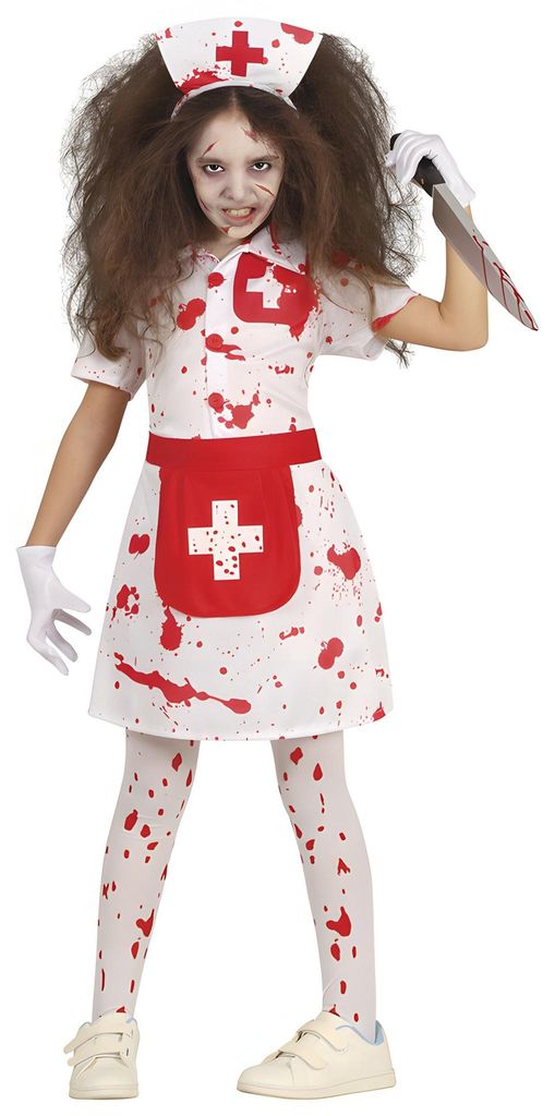 Guirca Costume sanglant d'infirmière 5-6 ans 5-6 ans Image du produit 