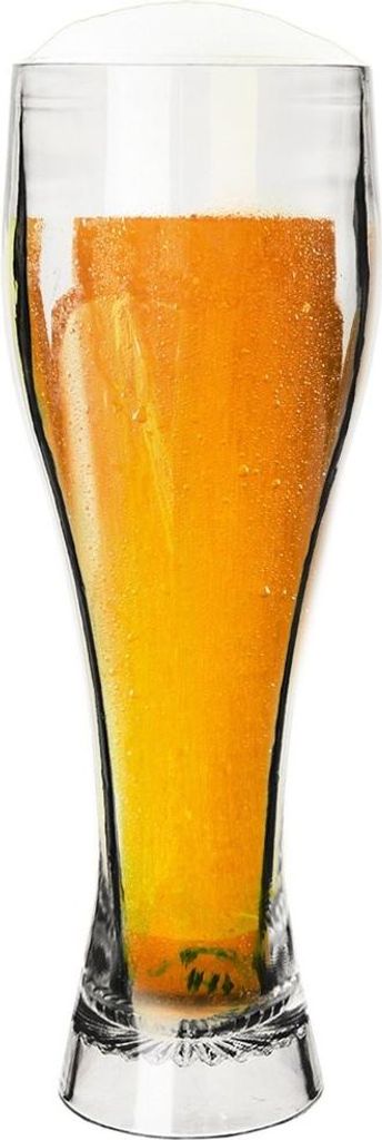 Bier-Trinkglas aus Kunststoff, bruchsicher, wiederverwendbar, 600 ml