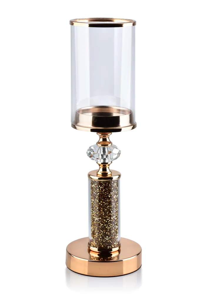 Bougeoir Chantal doré 38 x 12 cm HTRD6535 - Objet de décoration chic