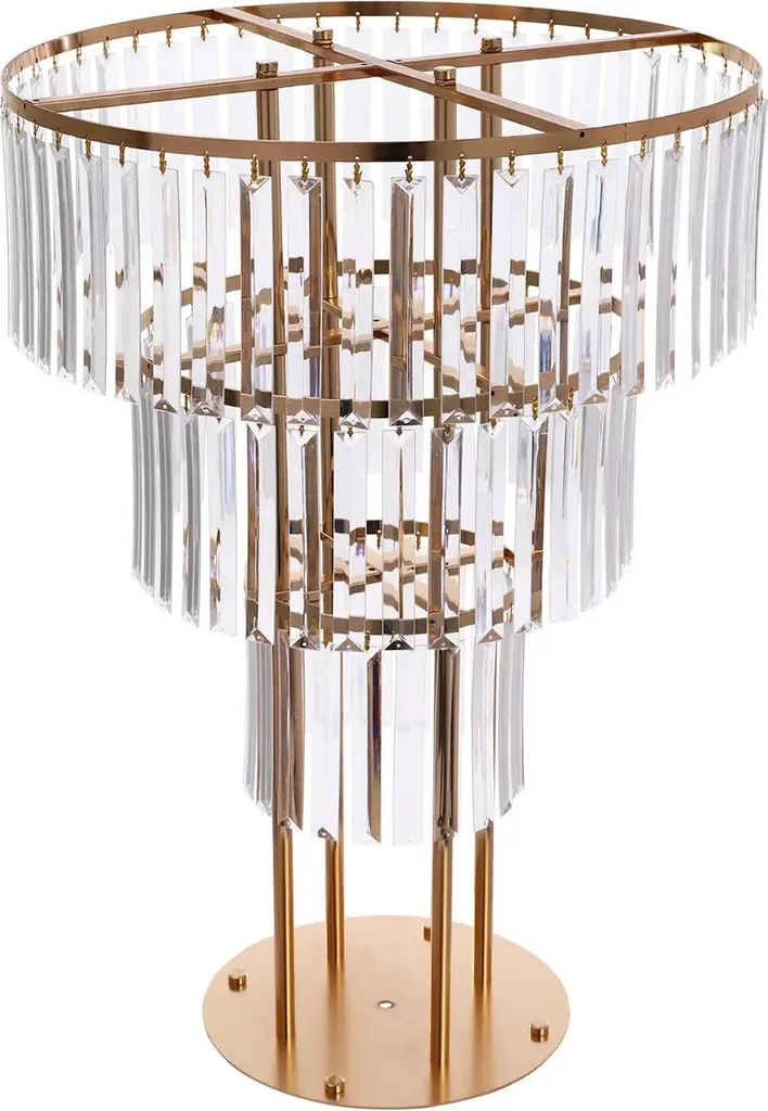 Podium de mariage doré et arche ronde moderne pour cérémonie chic
