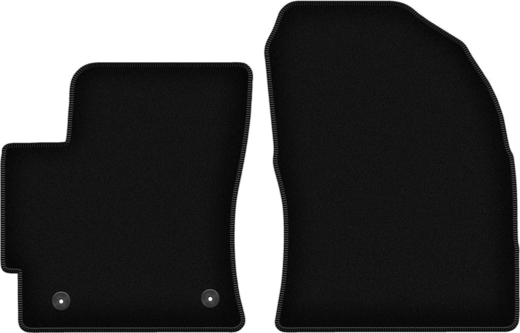 Wielganizator Velours-Autoteppiche vorne – passend für Toyota Corolla Cross (SUV, FWD, Bj. 2022-) – schwarz, passgenau, mit Befestigungen set...