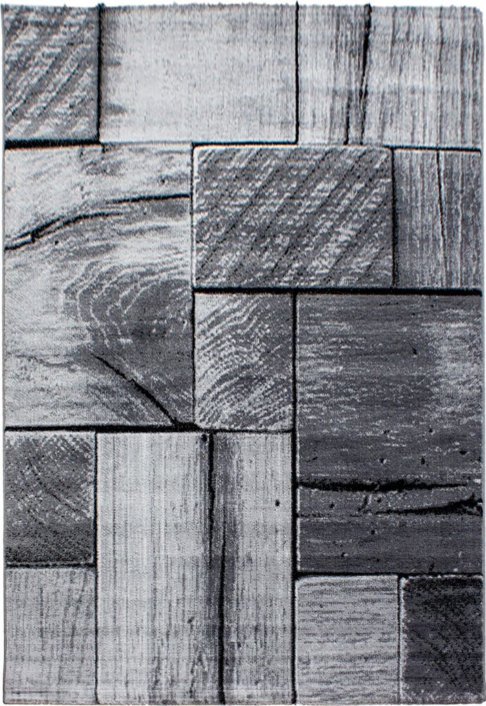Teppium Teppich Wohnzimmer Modern 3D-Wandmuster Teppich, Kurzflor Teppich, Weich und Pflegeleicht, Grösse: 120x170 cm
