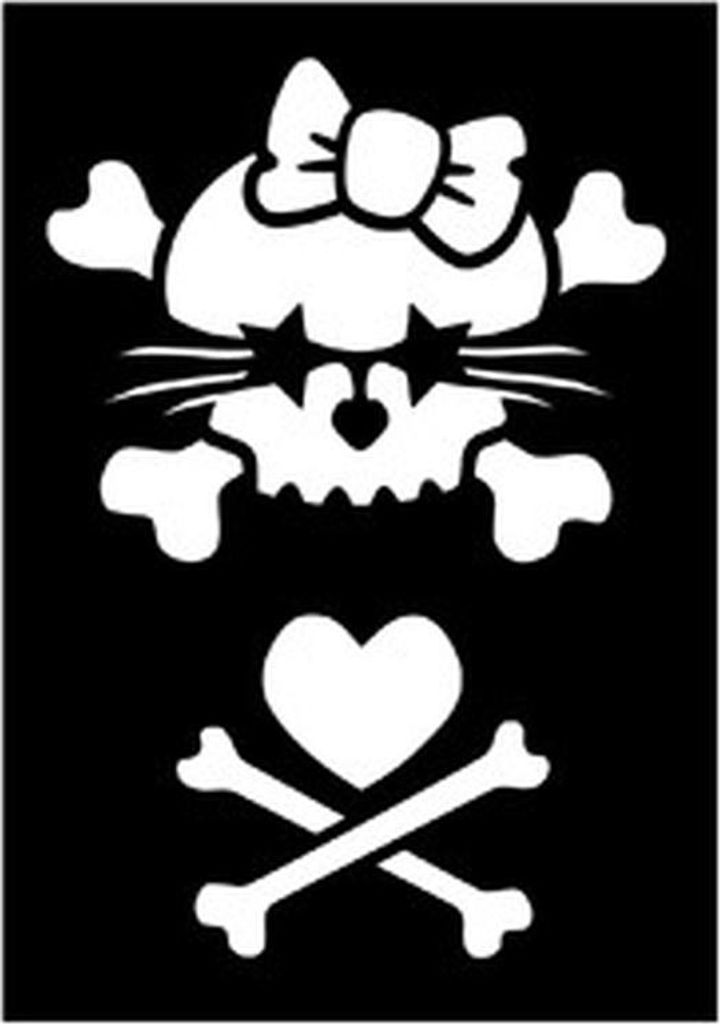 Tattoo Schablone Kill Kitty 263 034