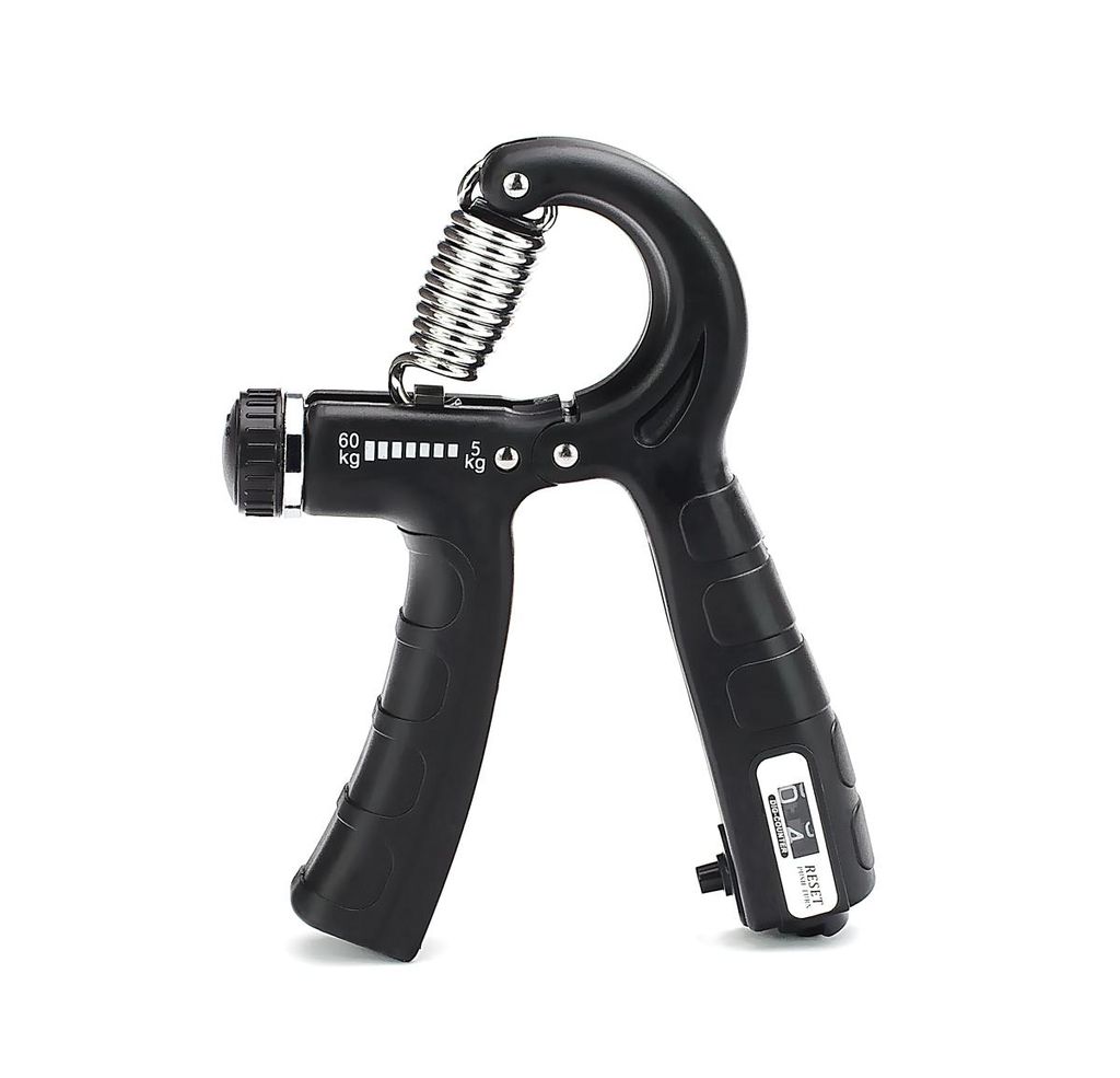 Handtrainer mit Zähler Einstellbare Stärke 5-60 kg fingertrainer krafttrainer Schwarz