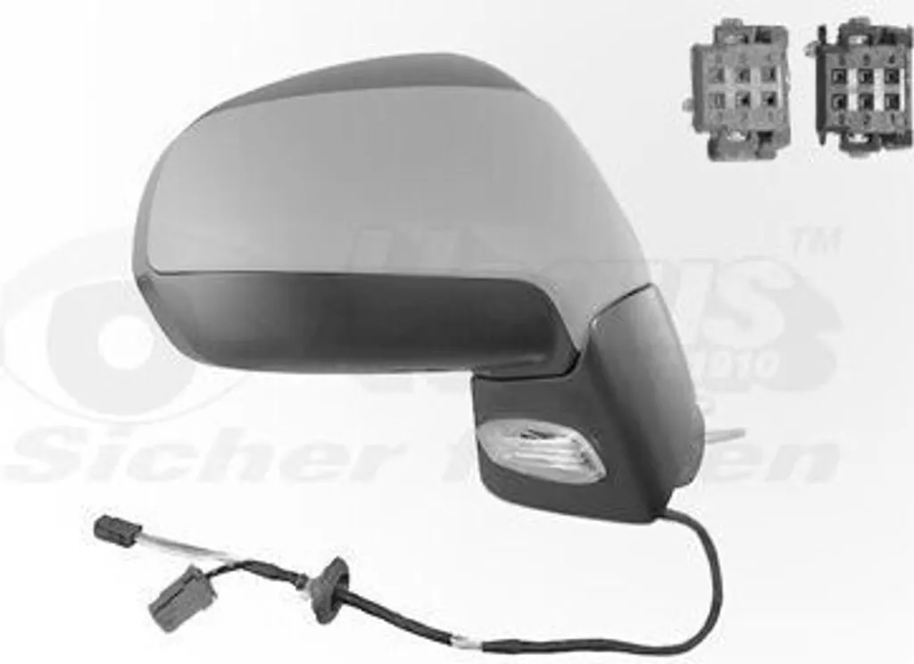 Rétroviseur Peugeot 5008 droit anti-buée et grand angle VAN WEZEL 4076808