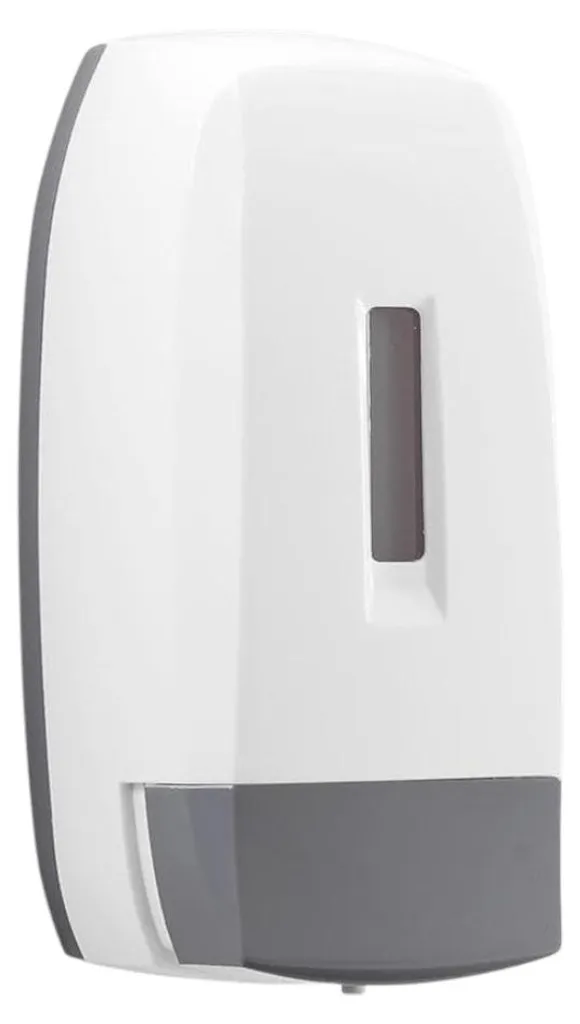Distributeur Savon Anti-Goutte Touch 500 ml en Résine pour Lavabo Propre