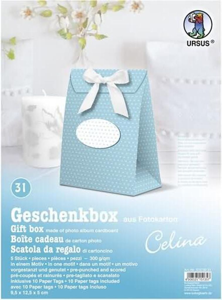 Geschenkbox Celina 9,5x12,5x5cm VE=5 Stück Motiv: 31 Produktbild 