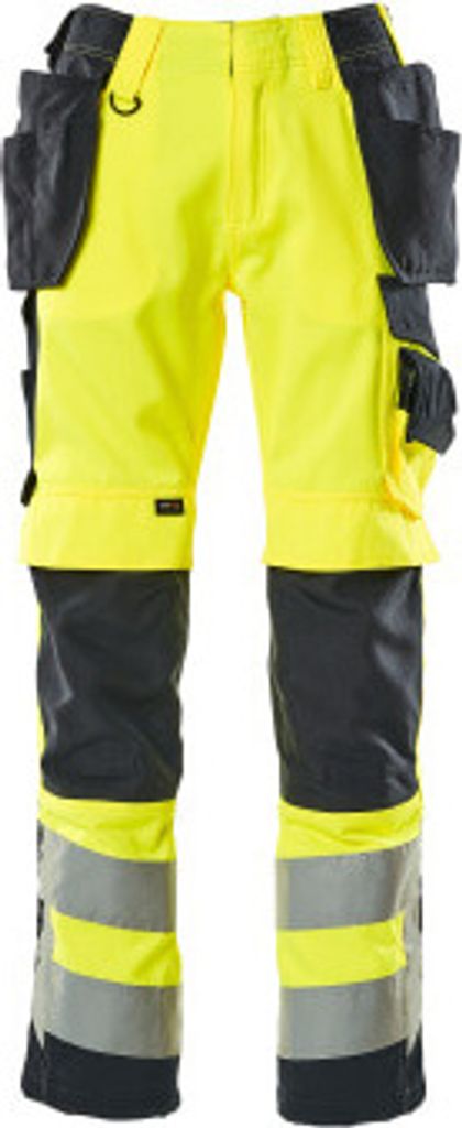 Mascot Hose mit Hängetaschen Safe Supreme 15531, Farbe:hi-vis gelb/schwarzblau, Größe:C52-kurz