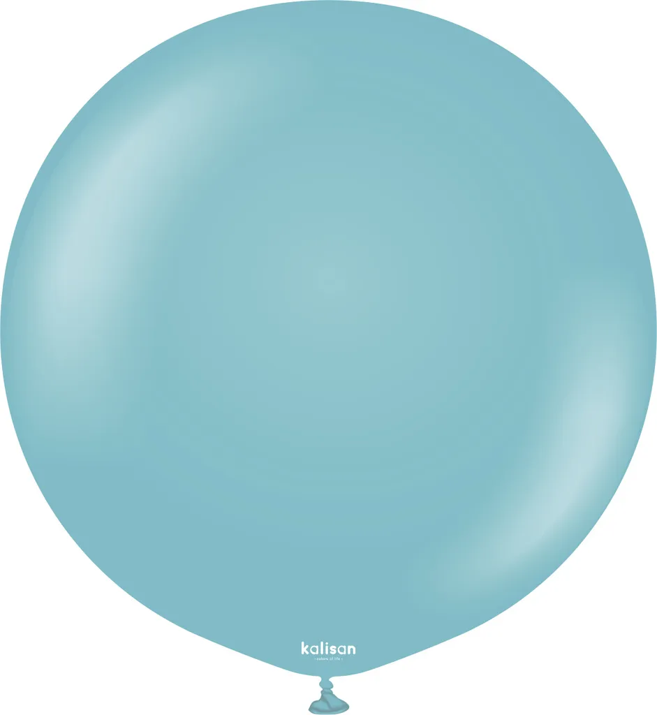 Ballon Bleu Rétro 45 cm en Latex Épais et Résistant - Paquet de 25 Pièces