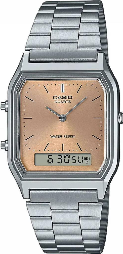 Regala un'icona: Casio AQ-230A-3AMQYES Vintage Silver & Green