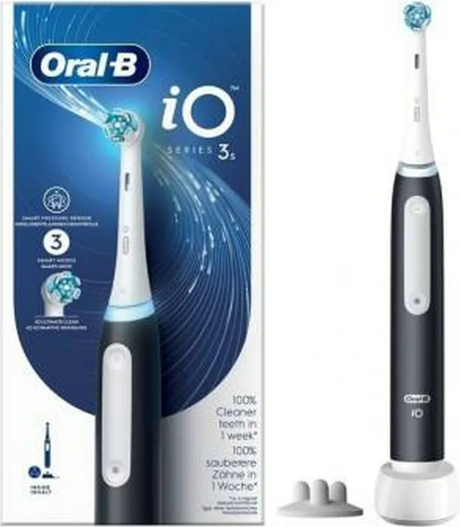 Spazzolino vibrante per adulti Oral-B iO 3 Matte Nero, Bianco