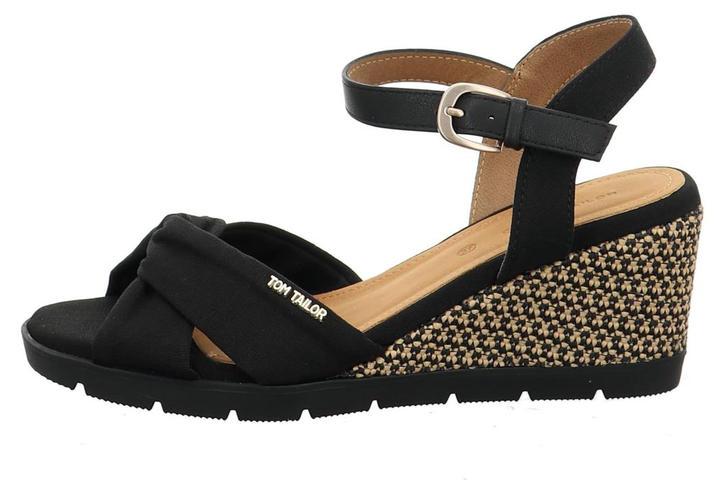 Tom Tailor Keilsandaletten Damen 32323433313839 Schwarz 37 Produktbild 