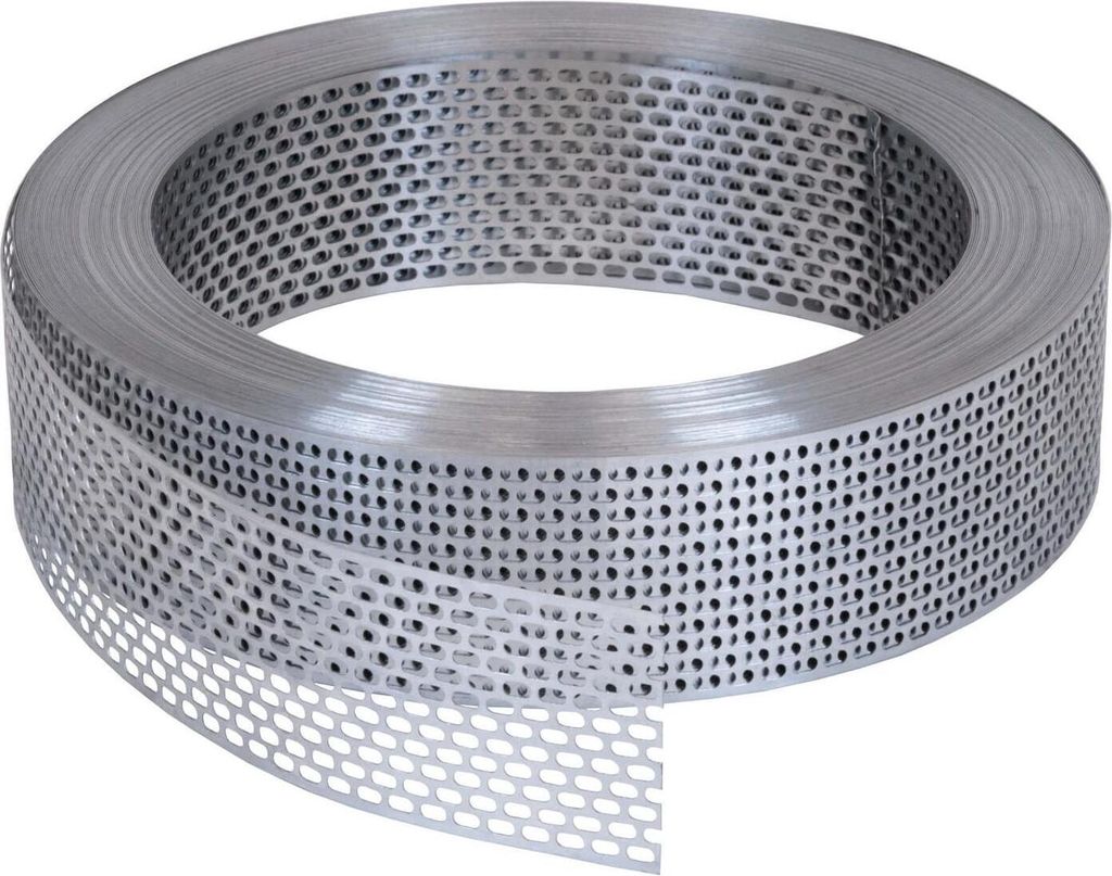 Fassadenprofile Traufgitter 120m x 50mm Silber Traufgitter aus Alu, Lüftungsband für optimale Fassaden- und Dachbelüftung