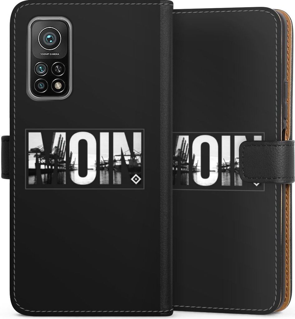 DeinDesign Klapphülle für Xiaomi Mi 10T Pro 5G Handytasche Lederhülle Tasche HSV Hamburger SV Offizielles Lizenzprodukt