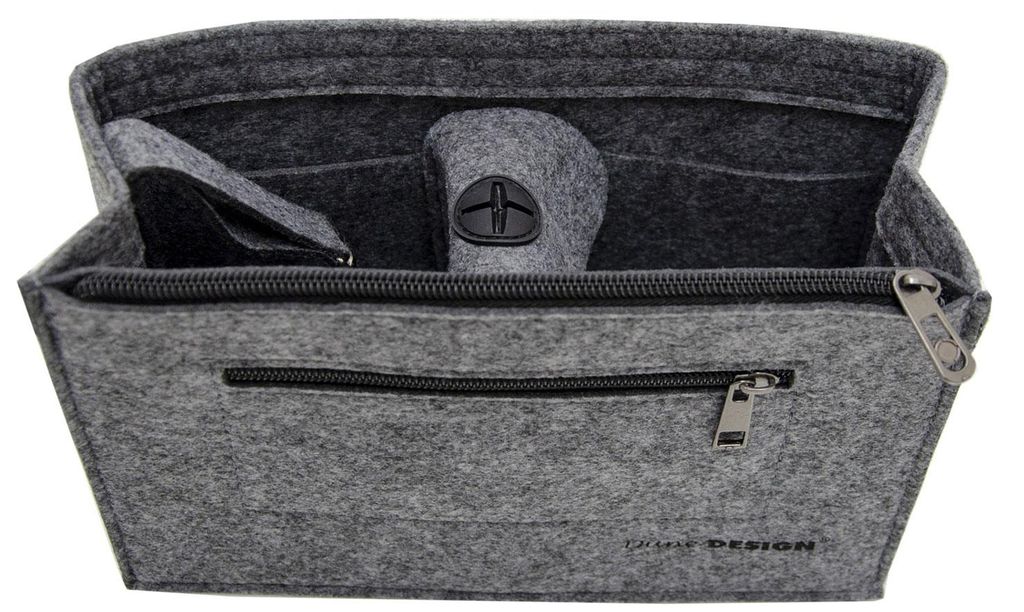Handtaschen Organizer 27x10x16cm M Filz Tasche Innentasche Produktbild 