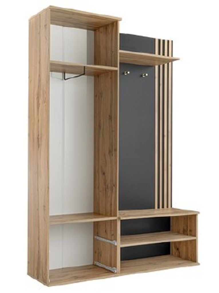 Albello Garderobenschrank Kleiderschrank mit Spiegel Luis Produktbild 4