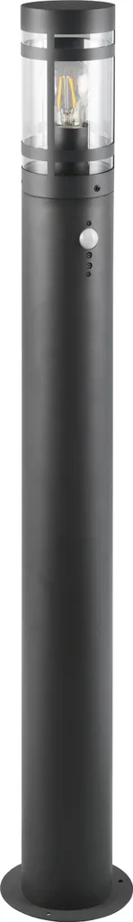 Borne lumineuse extérieure noire 100cm IP44 PALOMA à Détecteur E27