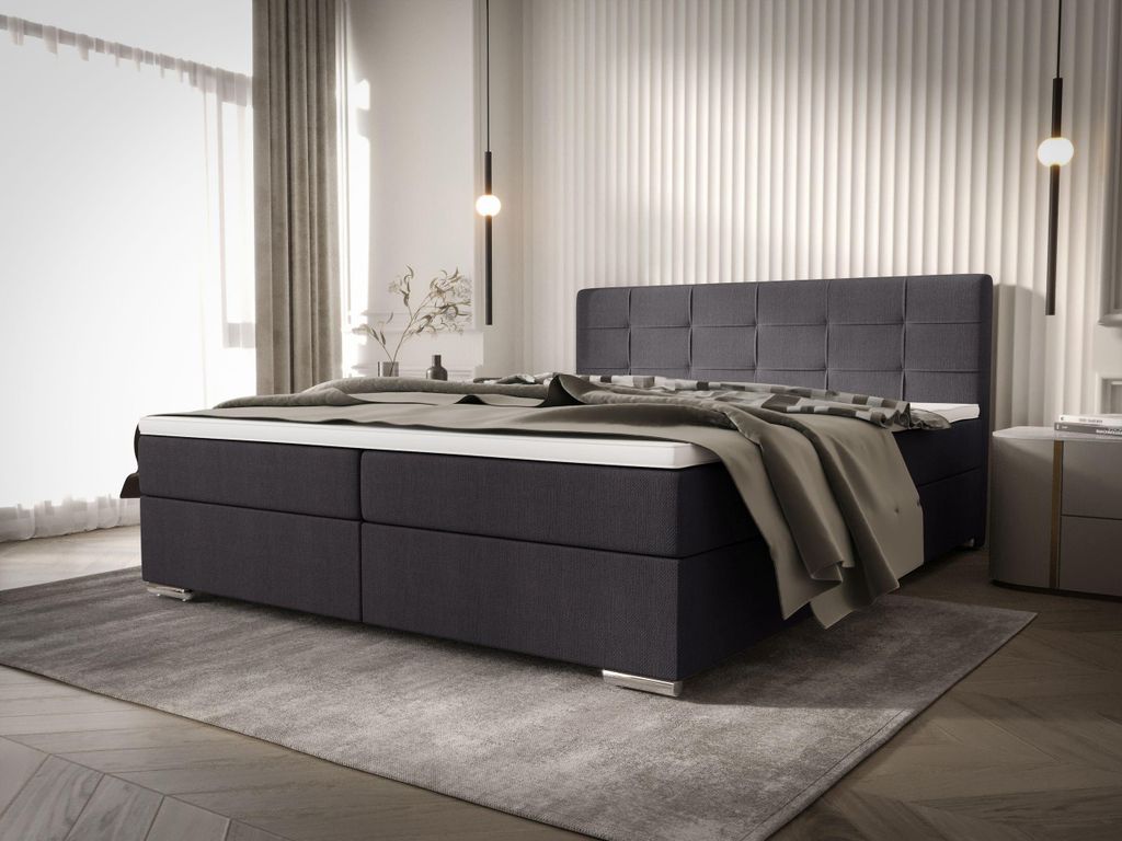 BEDANTE Boxbett ZILANO 1 180x200 Cosmic 97 Bett Bettkasten Ehebett Hotelbett Topper Matratze Schlafzimmer Stauraum