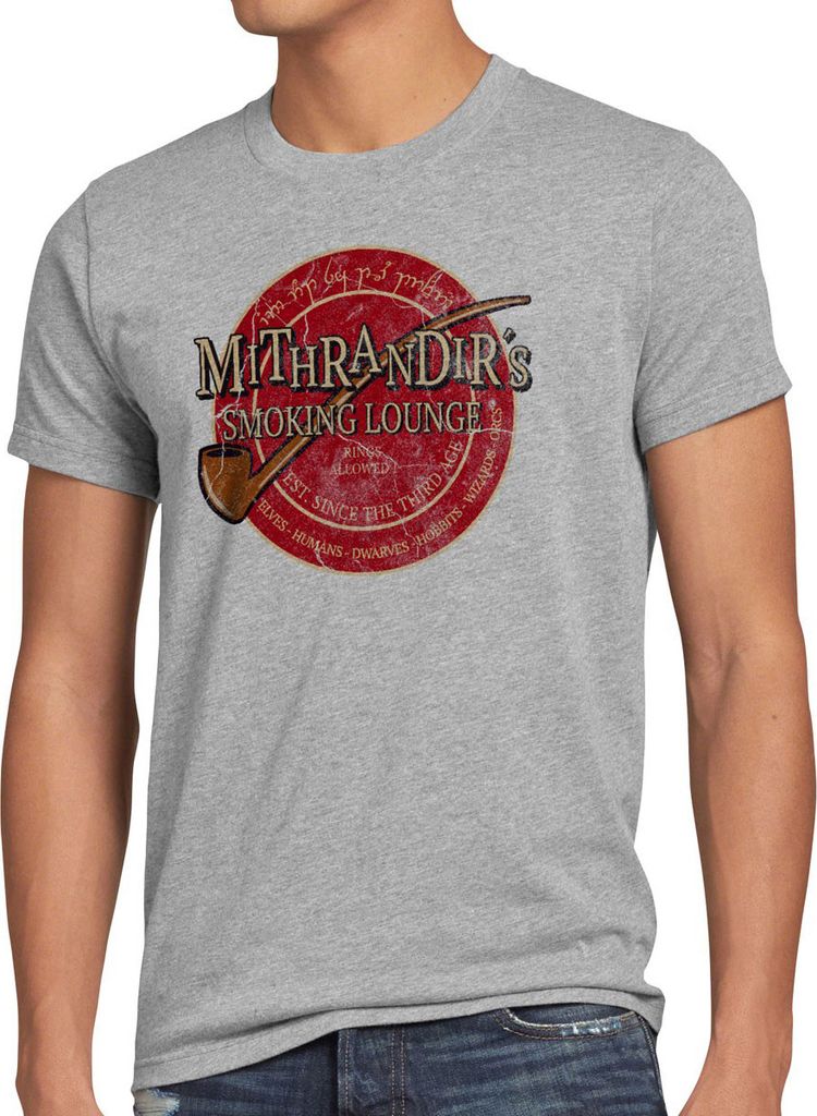 style3 Mithrandir ́s Smoking Lounge Herren Vintage T-Shirt