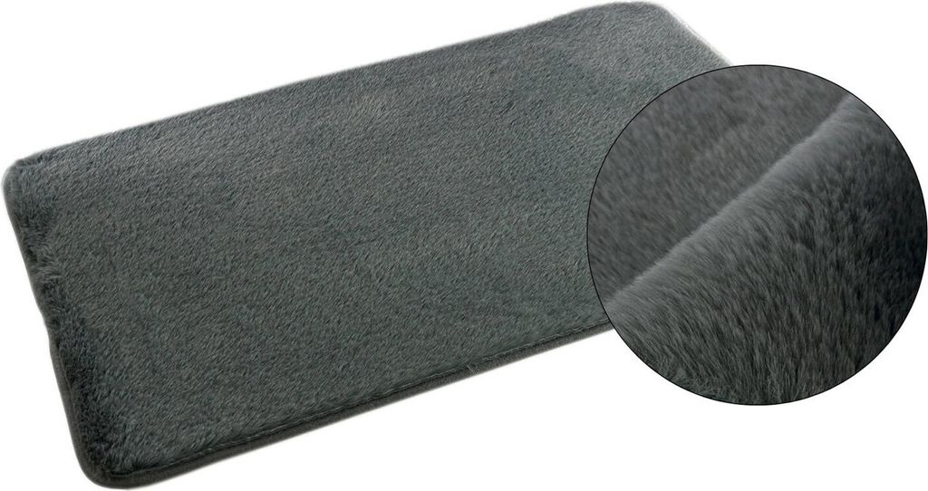 Badematte Badteppich Badvorleger Lombok Dunkelgrau 50x80 cm Produktbild 