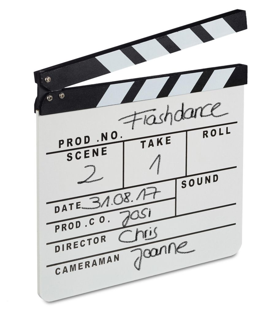 2 x drewniana klapka filmowa, klapka reżyserska, Zdjęcie produktu 