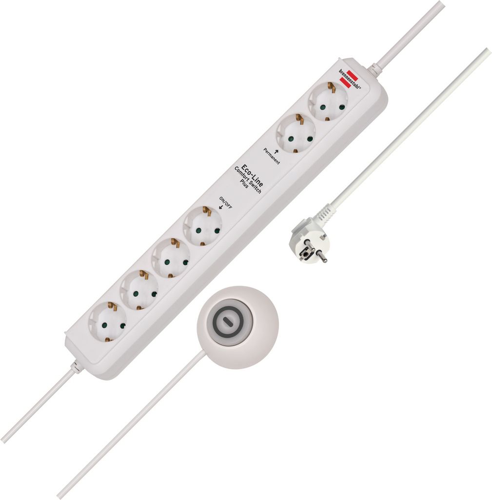 Brennenstuhl Eco-Line Comfort Switch Plus CSP 24, weiß Produktbild 