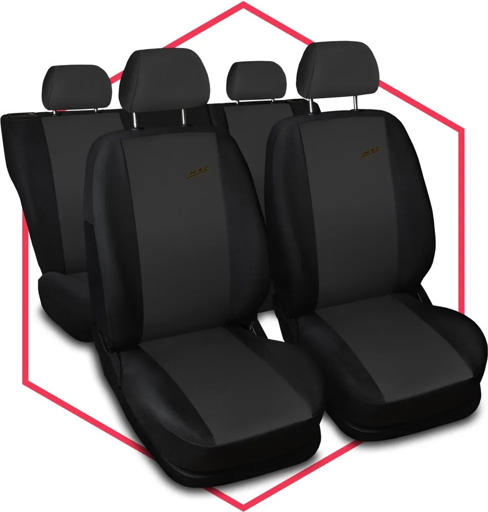 Coprisedili Auto Universali Fiat Punto Grigio Scuro XR | Set Completo