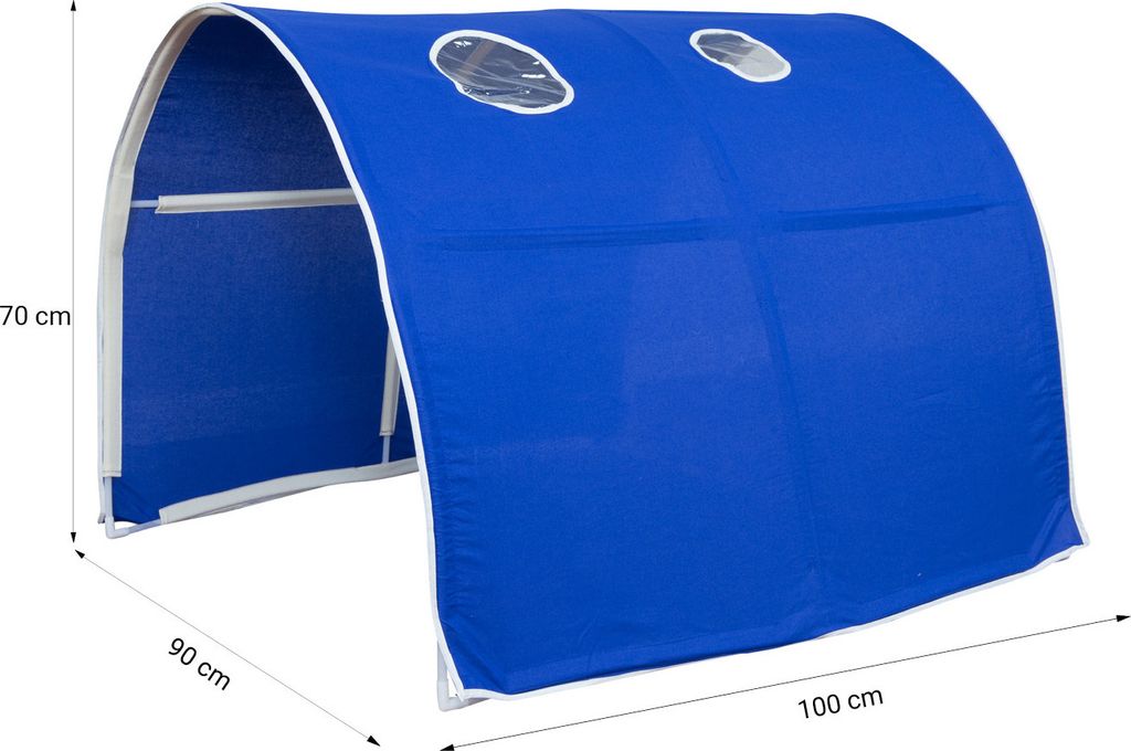 Homestyle4u 2566, Hochbett 90x200 mit Rutsche Lattenrost Produktbild 5