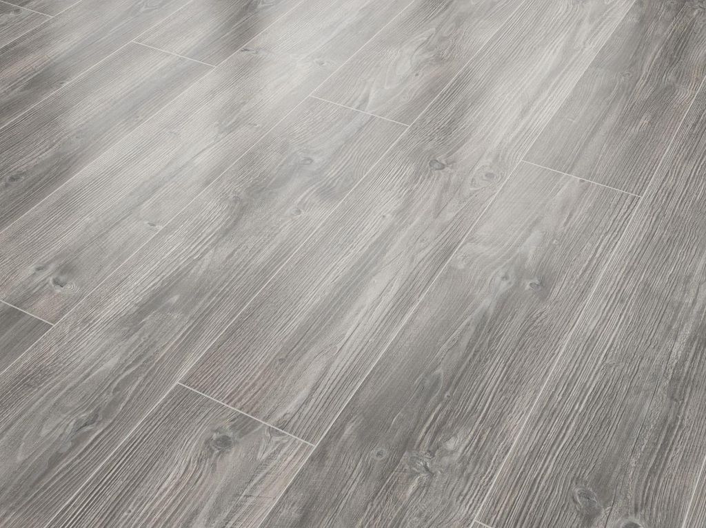 Classen Laminat 7 mm 4V 128,6 x 19,4 cm 7 mm Kiefer grau