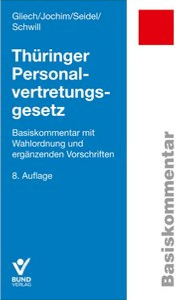 Code du personnel de Thuringe ThüringPVG - Livre de droit administratif