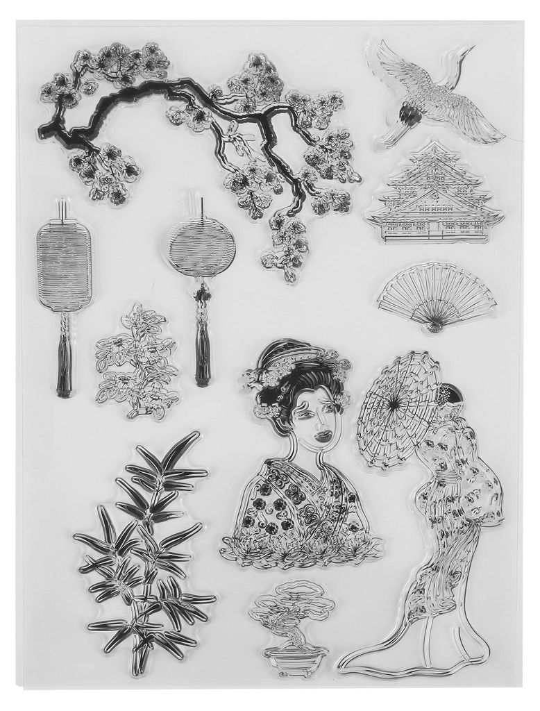 Clear Stamps Paste Repeatedly DIY Clear Impressum TPR Karte machen Briefmarken für Umschlag Grußkarte