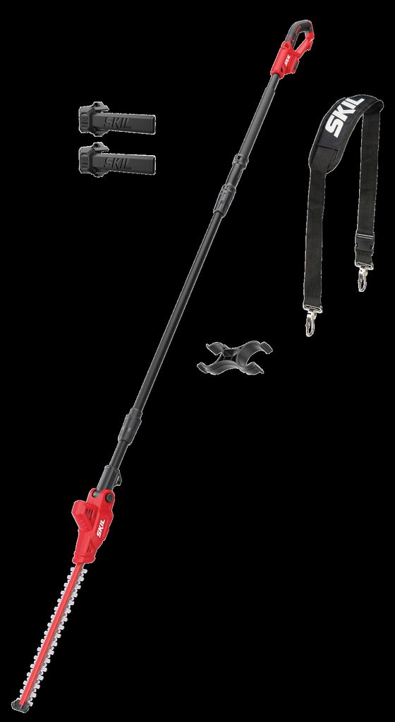 SKIL 0640CA Akku-Teleskop-Heckenschere (20 V, 45 cm Schwert, 18mm Schnittstärke)