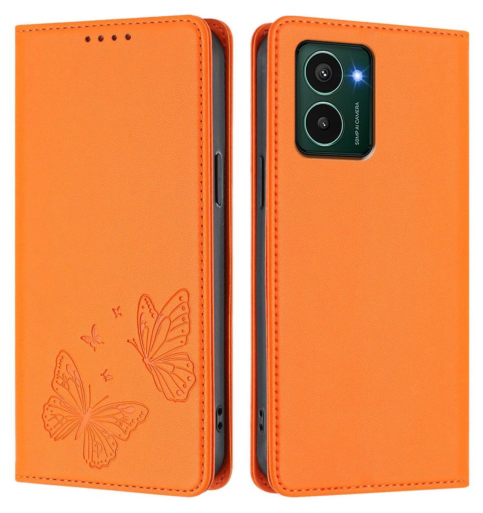 Lederhülle für HMD Pulse /Pulse+/Pulse Pro, Schmetterling Produktbild 