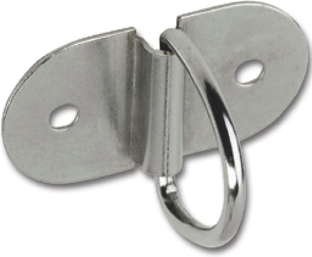 JUNIE Plattengriff Größe 48 x 24 mm, Stahl vernickelt