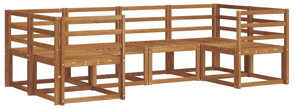 vidaXL Outdoor-Sofagarnitur 6 pcs Natur Massivholz Akazie