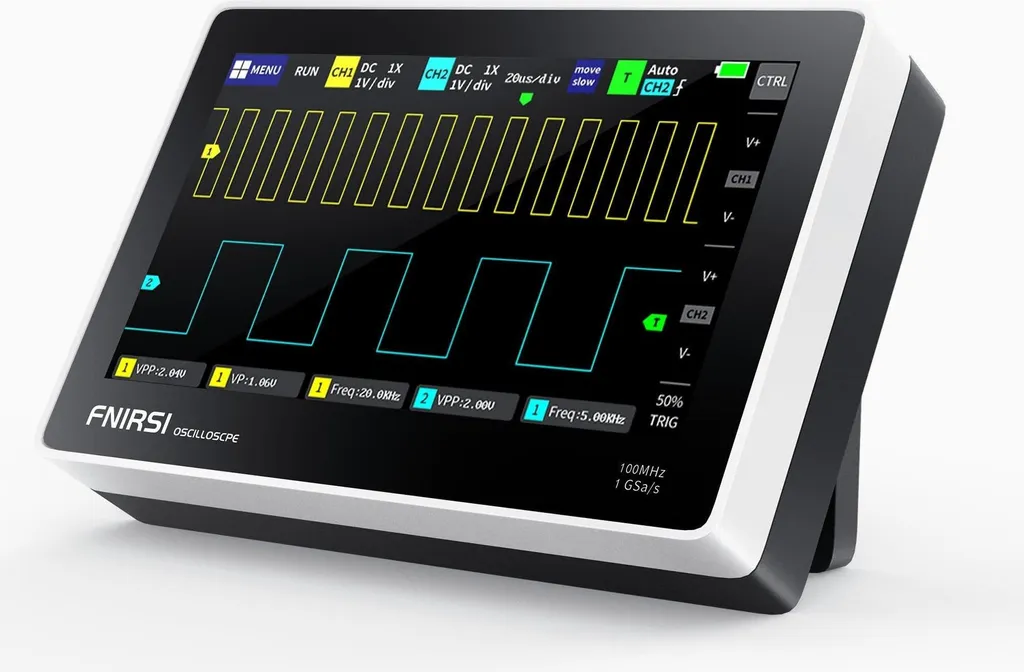 Oscilloscope Tablette FNIRSI 1013D 100MHz 2 Canaux avec Écran Tactile 7