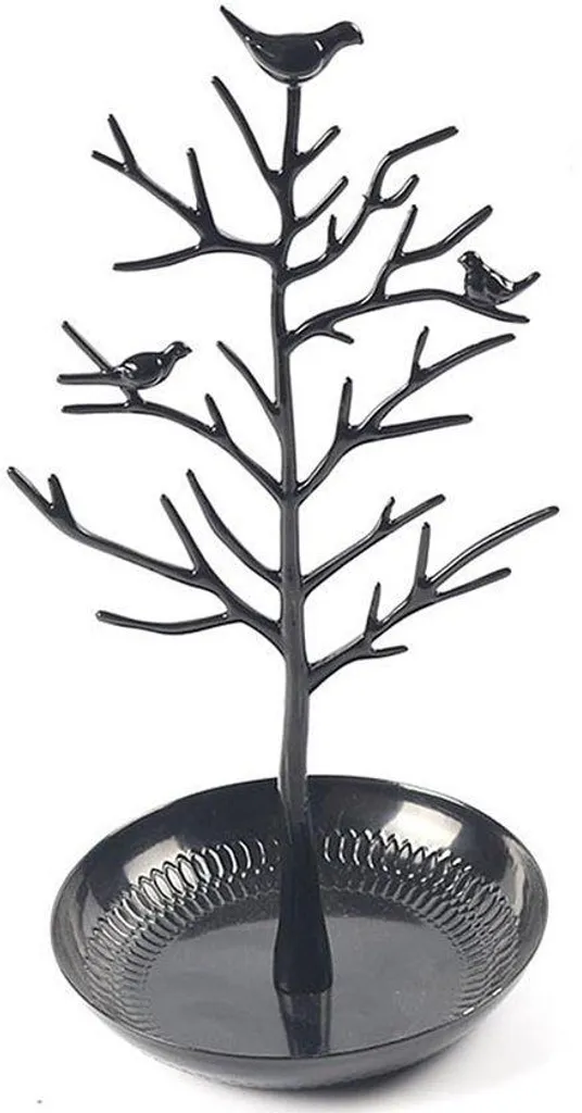 Rangement bijoux mural posable métal noir pour gagner de la place coiffeuse