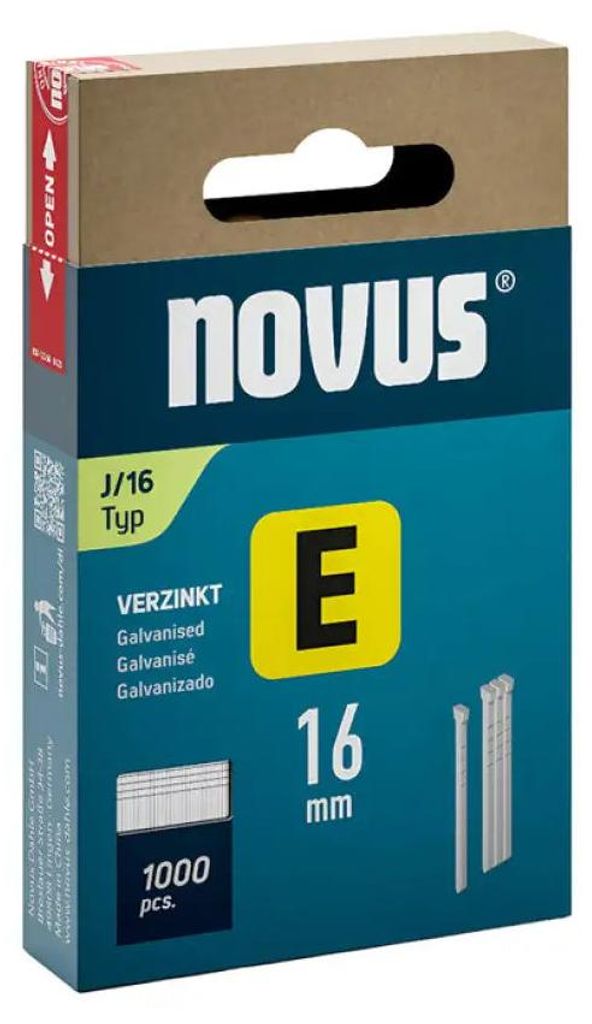 Ngel E, type J, lengte 16 mm, draaddikte 1,2 mm, met kop Productafbeelding 