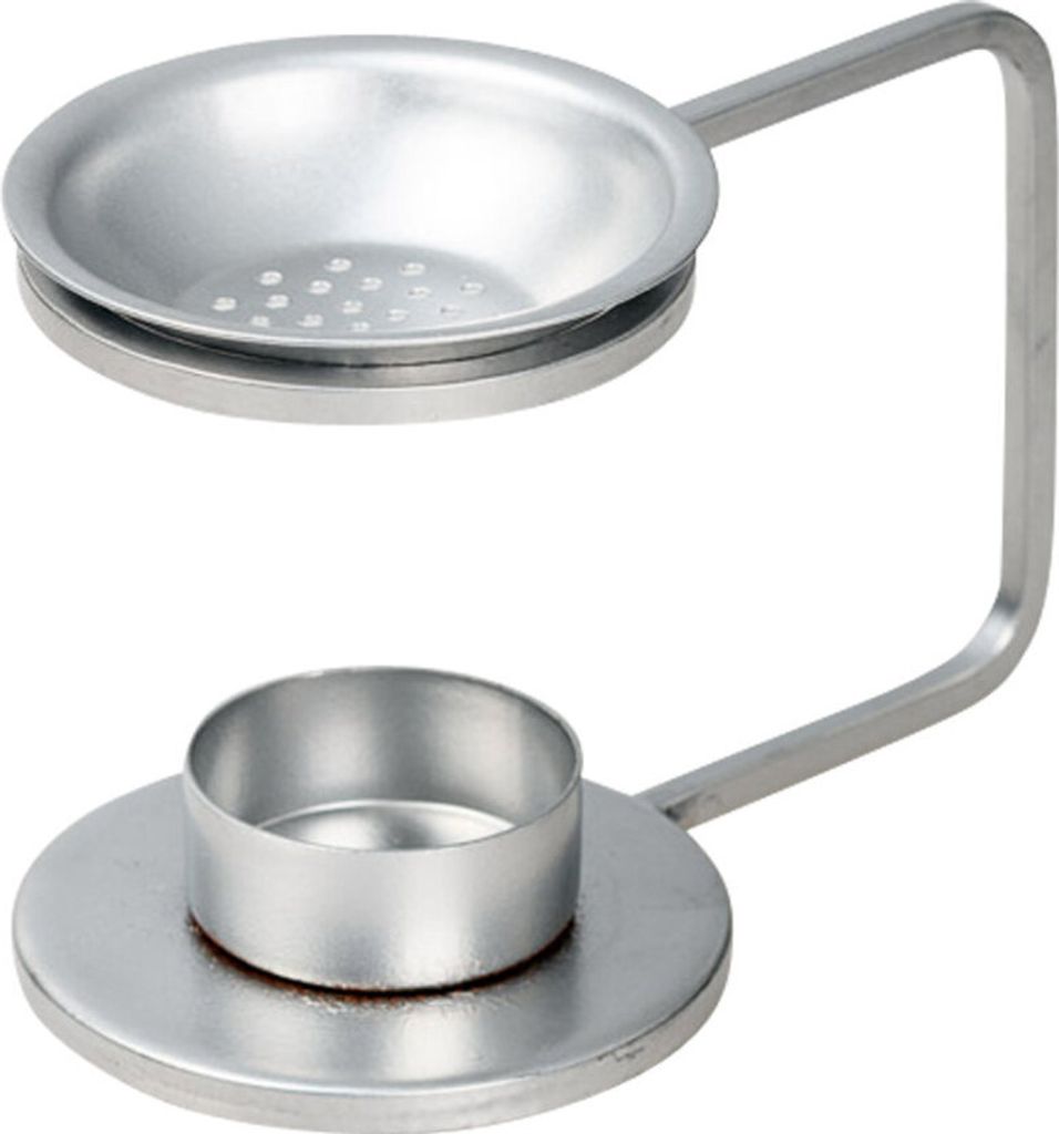 Räucherstövchen Eisen silber H 8,5 cm