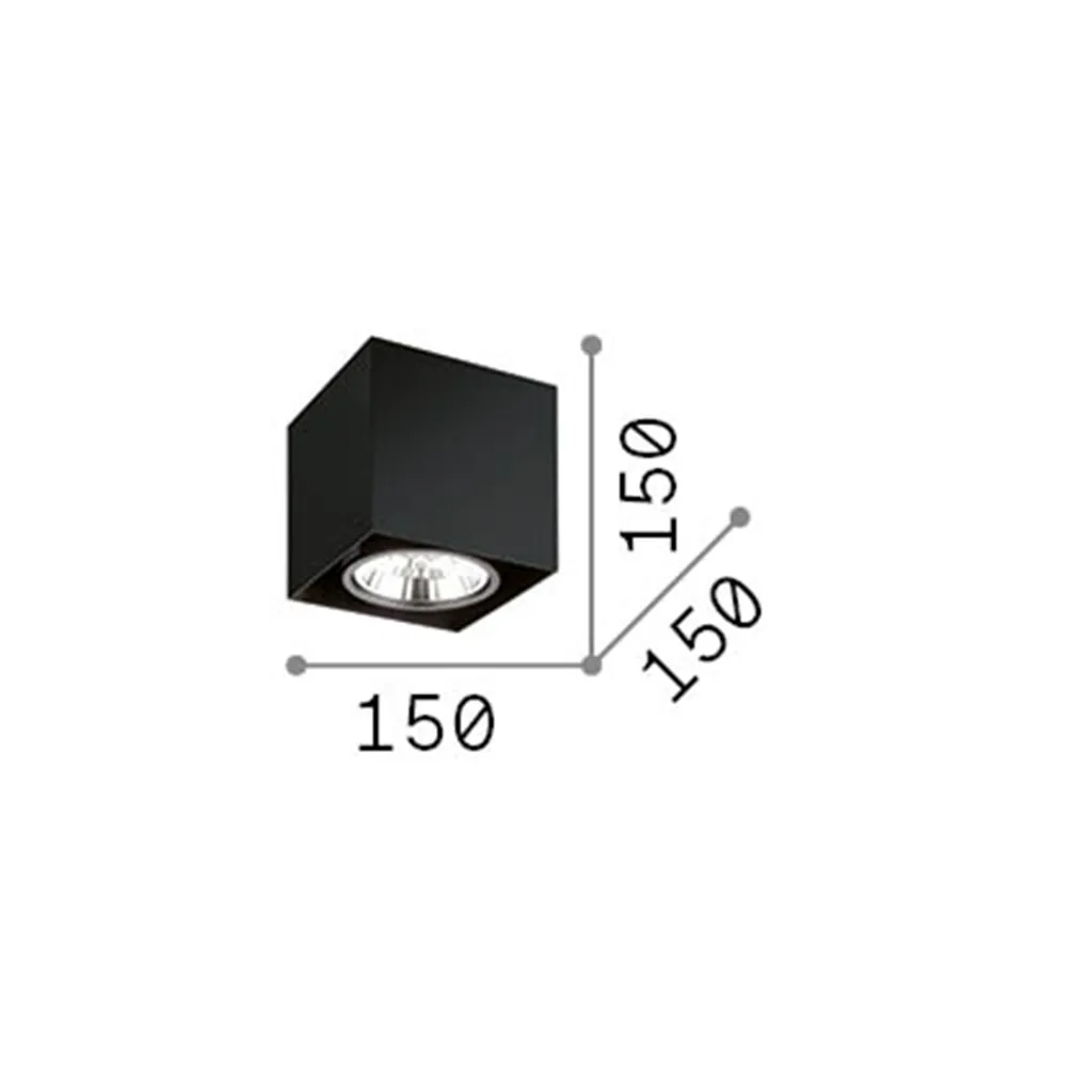Plafoniera Quadrata Mood PL1 Ideal Lux Bianco - Illuminazione Moderna - 3