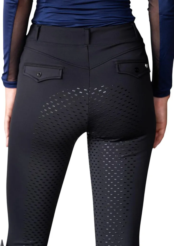 Legging Équitation Full-Grip Premium Noir : Confort et Adhérence Taille L